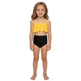 thumbnail image 2 of Girls Swimsuits Backless Halter Two Piece Bikini Set with Chest Pad Bathing Suits for Girls 3-4 Years, 2 of 6