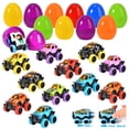 thumbnail image 1 of Huevos de Pascua rellenos con Monster Car Trucks retráctiles, paquete de 12, 1 of 7