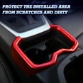 thumbnail image 5 of Xotic Tech Interior Water Cup Holder Panel Frame Cover Trim, Sporty Red, Compatible with Toyota RAV4 2019-2023, 5 of 9