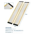 thumbnail image 5 of Kicctian 2-Pack 4FT Heavy Duty Aluminum Loading Ramps, 880lbs Capacity, Anti-Slip Surface, Portable Folding Truck Ladder Racks for Lawn Mower, ATV, Motorcycle, Garage, 5 of 6