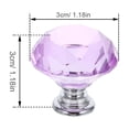 thumbnail image 6 of CTIRCHIU 16Pcs Crystal Glass Cabinet Knobs Violet Decorative Drawer Pulls for Furniture, 6 of 8