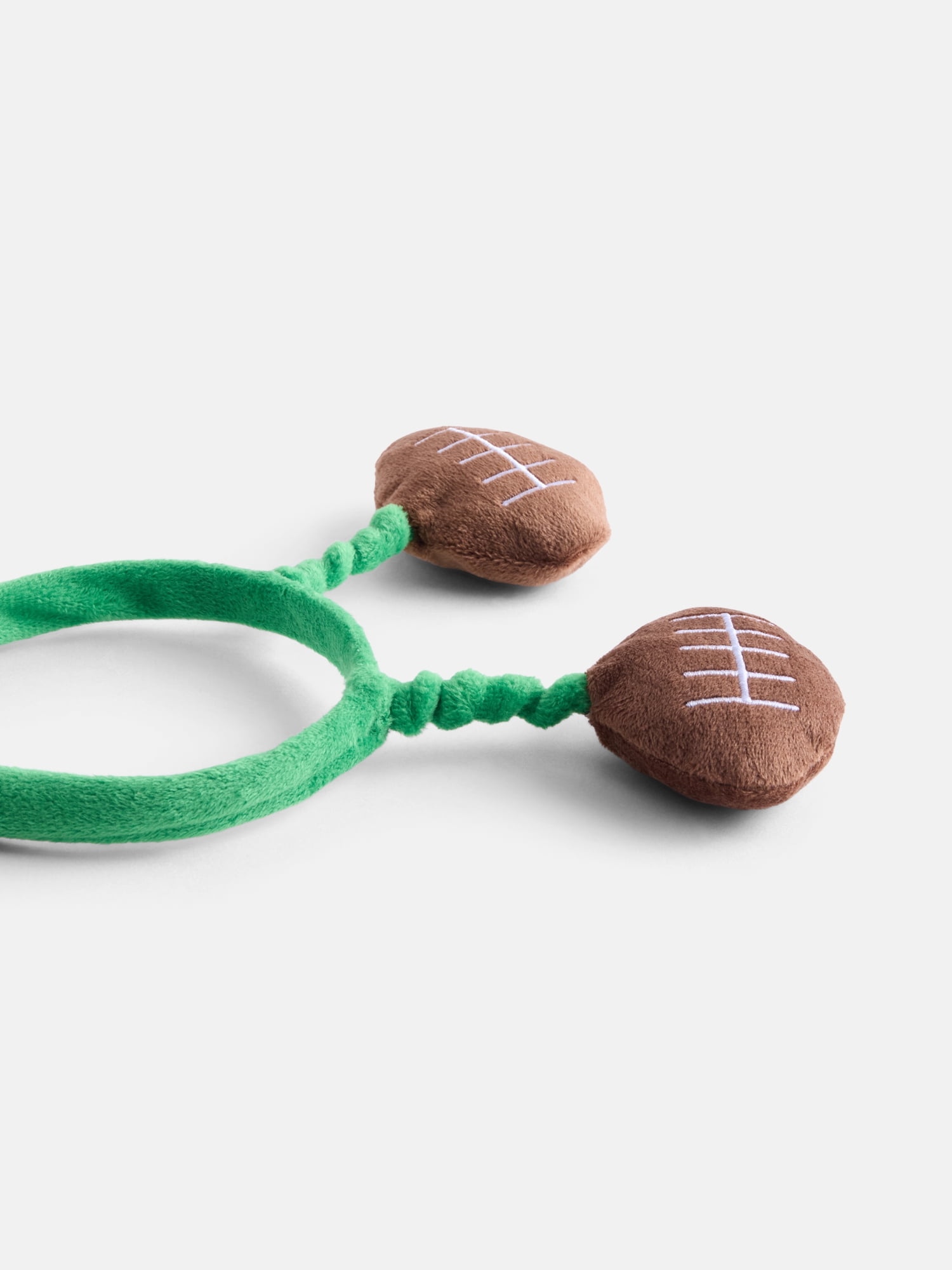 Unisex Plush Football Headband from Way To Celebrate, Brown/Green