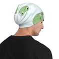 thumbnail image 5 of Xecao Kawaii Frogs Print Beanie Knitted Hat for Men Women, Winter Fashion Knit Cuffed Caps Unisex, 5 of 7