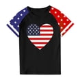 thumbnail image 4 of GERsome American Flag Patriotic T-Shirts for Boys Girls 4th of July Graphic Tee Unisex Kids Short Sleeve Crewneck Tops, 13-14 Years, 4 of 4