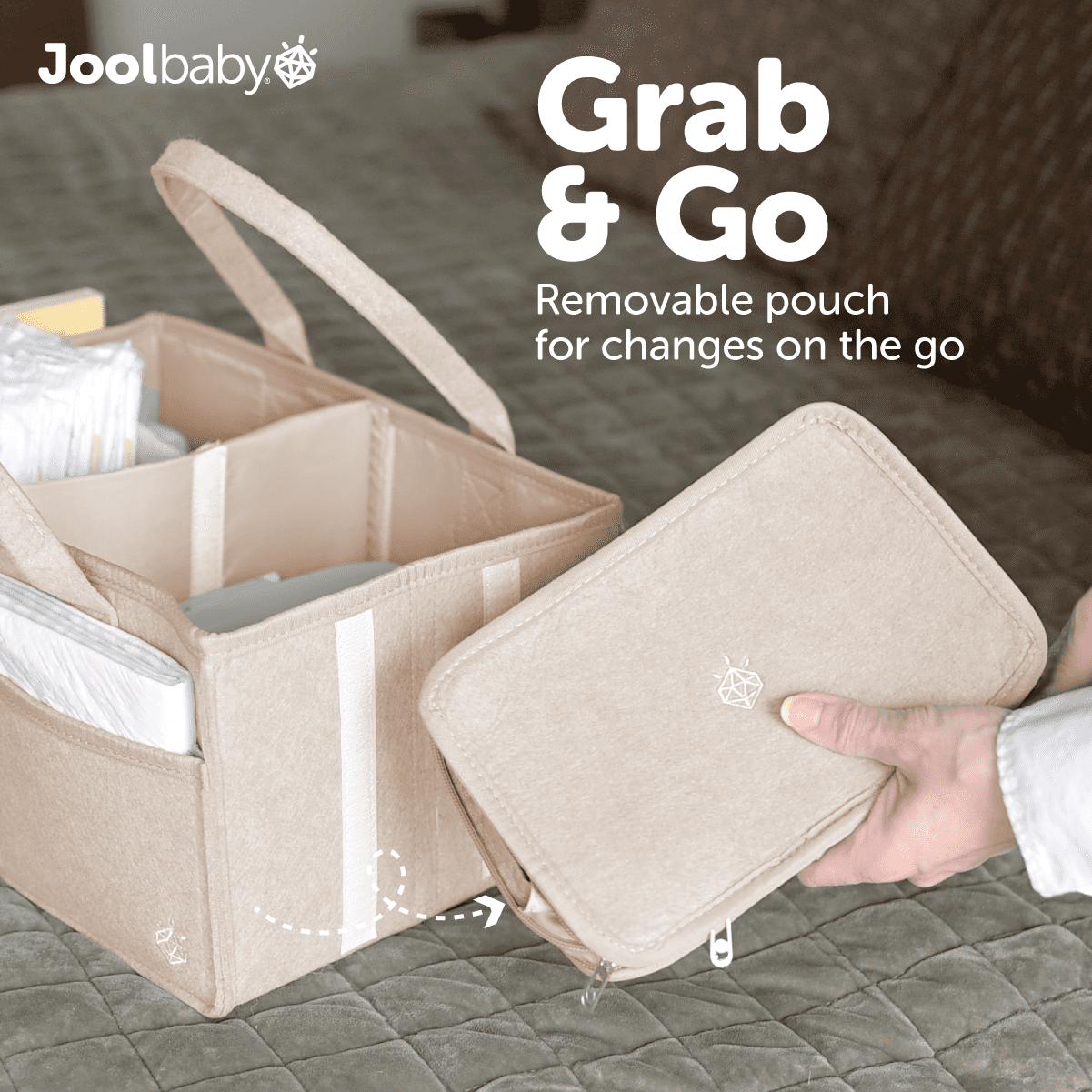 Jool Baby Tag-Along Diaper Caddy Organizer
