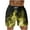 Yellow^, variant on Jjayotai George Shorts Men Above the Knee, Men Casual Fashion Print Shorts with Pockets, Elastic Waist Beach Pants, Mens Shorts