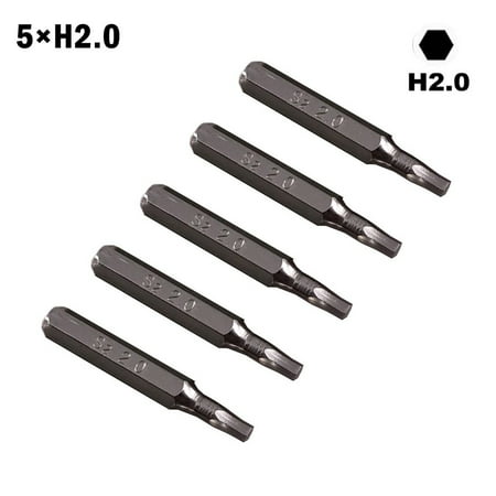 

QXKE H4×28mm Small Hex Screwdriver Bits H0.7 H0.9 H1.5 H2 H3 H4 4mm Hex Shank