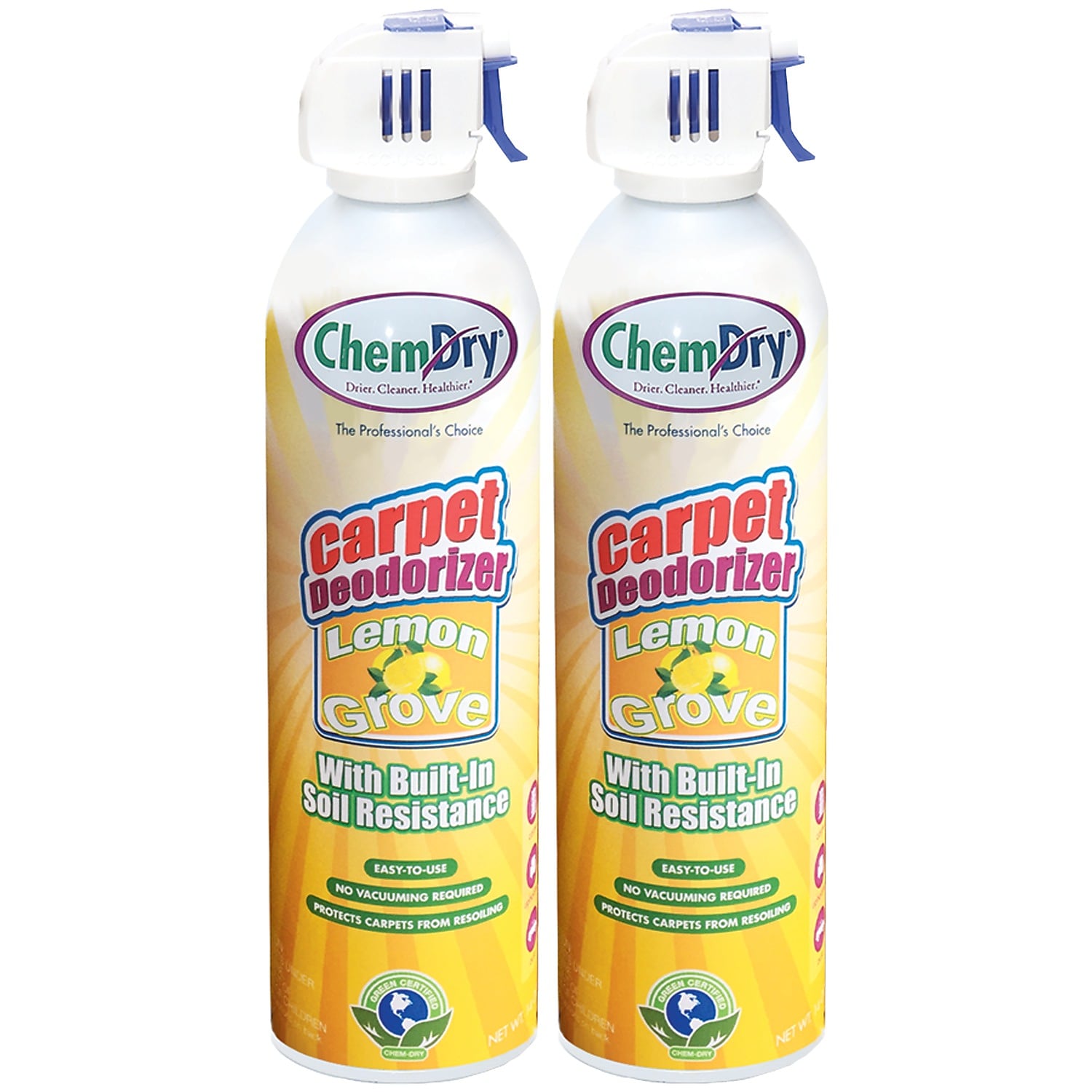 Chem-Dry Chemdry Carpet Deodorizer Lemon Grove 2/Pk (C319-2) CMYC3192
