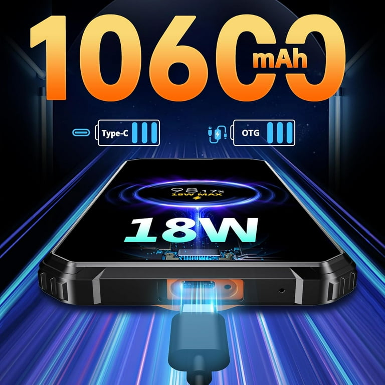 スマートフォン本体 OUKITEL G1 256GB 24GB Amazon.com: OUKITEL G1 Rugged Smartphone Unlocked - 24+256GB/1TB