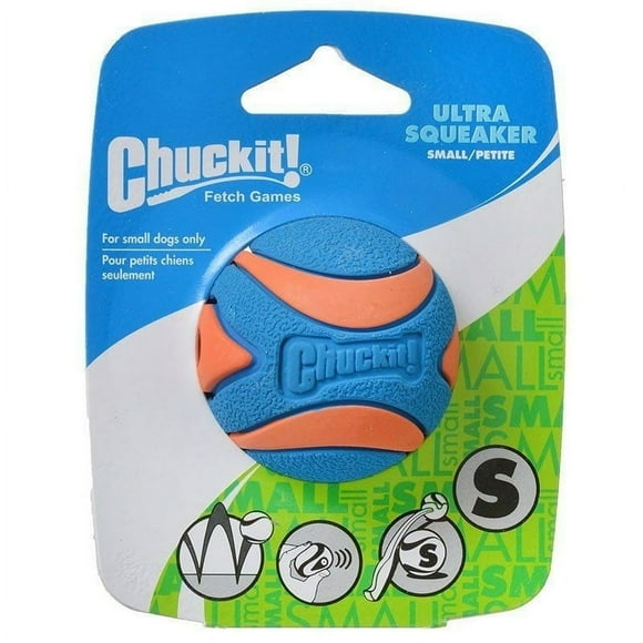 CHUANK Chuckit Ultra Squeaker Ball Dog Toy Small (2” Diameter) Pack of 4