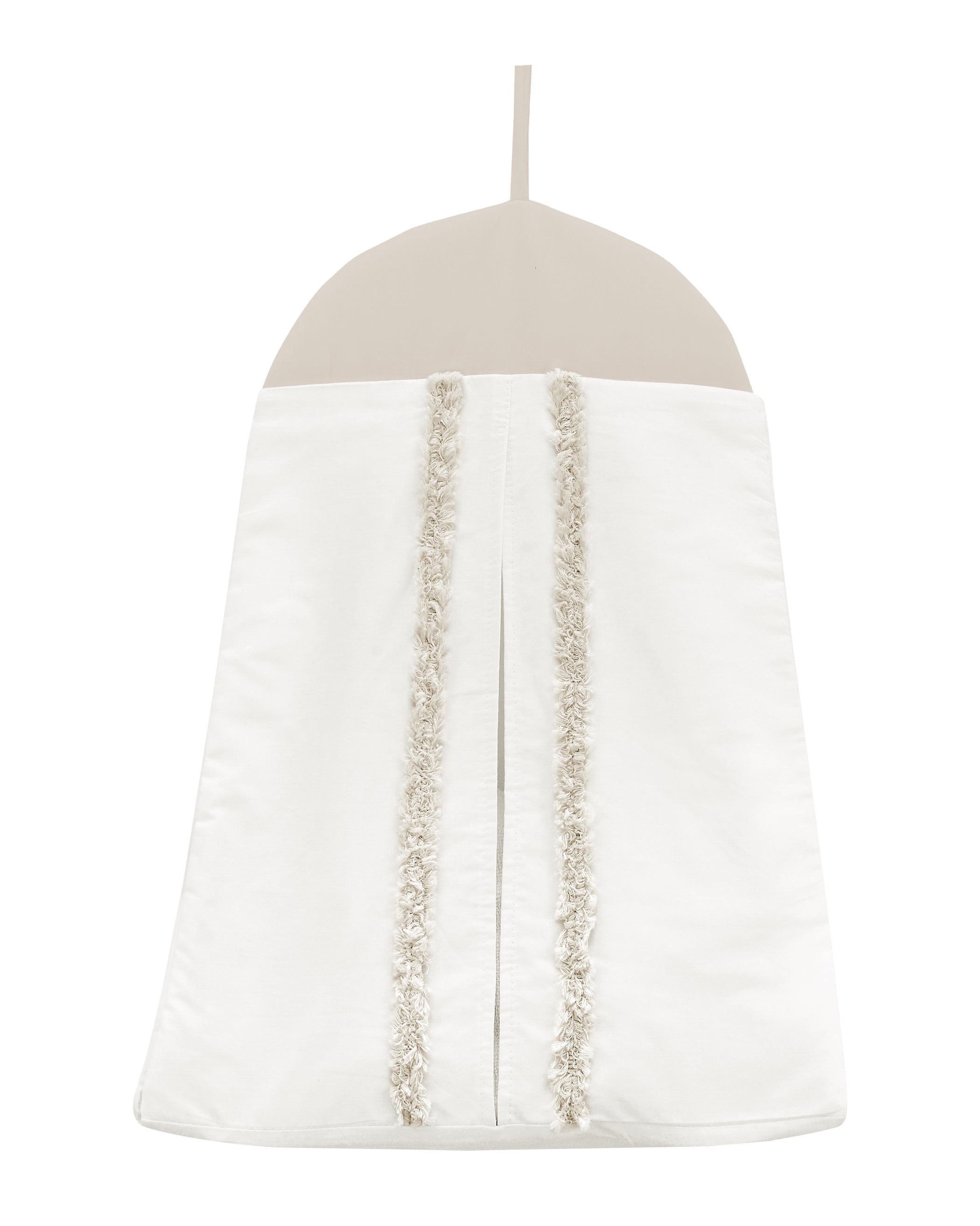 Sweet Jojo Designs Tufted Sun Ivory and Beige Crib Bedding + BreathableBaby Breathable Mesh Liner Pad