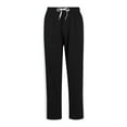 thumbnail image 6 of Men's Drawstring Sweatpants with Pockets Cotton Fleece Drawstring Colorblock Casual Loose Fit Sports Trouser Pants (M, Black 03), 6 of 7