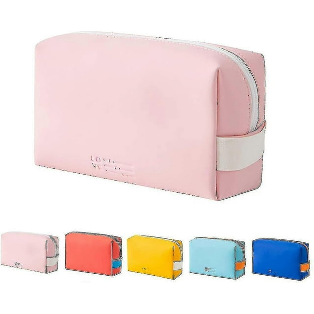 Ladies Portable Cosmetic Bag-pu Leather Storage Bag 1pcs