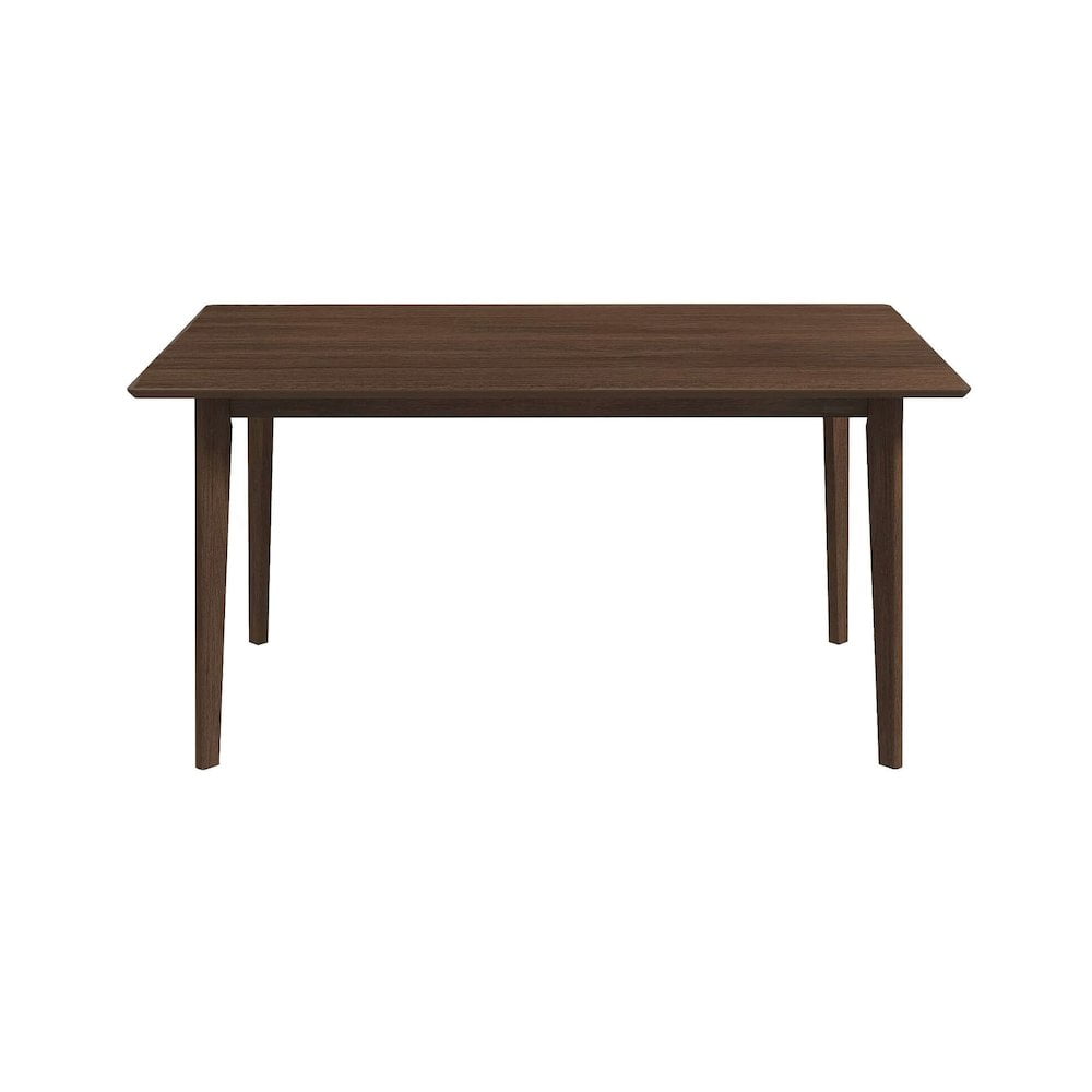 FurniFact Solid Wood Dining Table in Brown, Elegant Dining Room Table for Kitchen