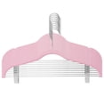thumbnail image 1 of 5/10pcs Clothes Hangers with Movable Clips Velvet Ultra Thin No Slip Rack Skirt Pants Hangers, 1 of 8