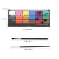 thumbnail image 4 of Kit de pintura facial Pintura corporal a base de agua lavable de 18 colores yeacher paleta de pintura, 4 of 8