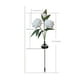 thumbnail image 3 of Luces de flores de peonía solar Estacas de jardín al aire libre | Iluminación de paisaje decorativo LED impermeable | Camino de patio solar de eficiencia energética y decoración de patio | Plástico, 3 of 6