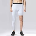 thumbnail image 2 of IWRICH Men’s Compression Pants Full Length and Shorts Tights Basketball Pants Base Layer Leggings White XL, 2 of 5