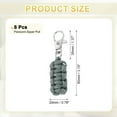 thumbnail image 2 of Uxcell Reflective Paracord Zipper Pull with Metal Clasp for Clothing and Luggage Accessories Gray, 2 of 7