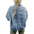 thumbnail image 2 of Bowanadacles Women Casual Jackets Solid Color Zip Up Loose Coat Warm Outwear, 2 of 5