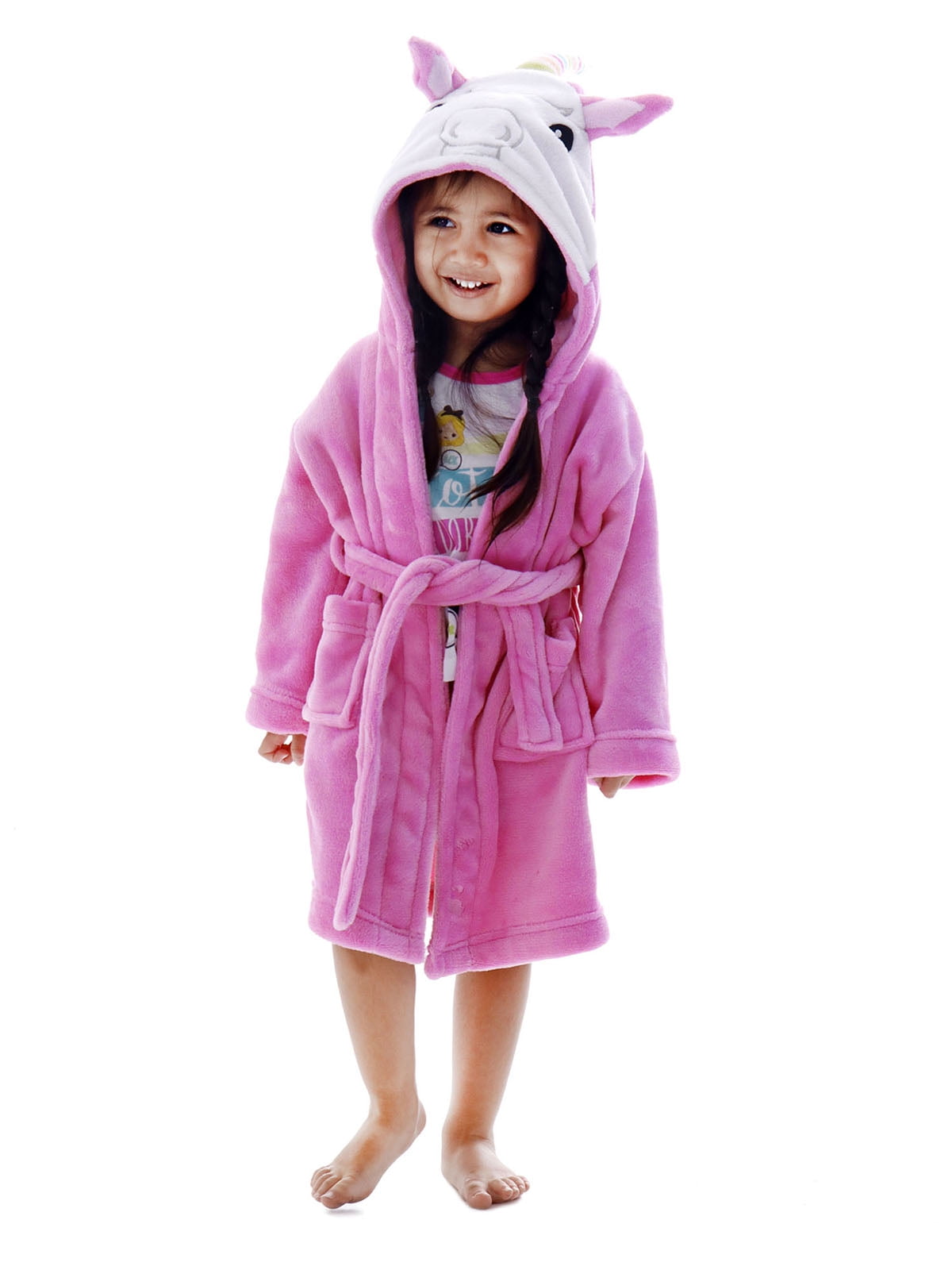 Winter Unicorn Bath Robe For Girls Pajamas Animal Hooded Robes Children Dressing  Gown Boys Sleepwear Kids Bathrobe Kigurumi - AliExpress