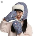 thumbnail image 1 of 1 Ensemble Chapeau Gants Motif Animal Camouflage Automne Hiver Chaud avec Rabat pour Extérieur, 1 of 10