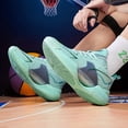 thumbnail image 5 of Perfect+Men'S High-Top Basketball Sneakers - for Outdoor Sports, Running, Hiking, Casual Wear, Basketball Shoe Breathable Fabric & Synthetic Upper, Non-Slip Rubber Sole, Shock Absorption, All-Seaso-W, 5 of 9