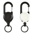 thumbnail image 2 of Enrouleur de Badge Rétractable Clip Porte-Clés Lanière d'Identité Étiquette de Nom Porte-Badge Enrouleurs Ceinture à Rappel Porte-Clés Robuste Rouge, 2 of 6