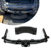 Kojem 2'' Trailer Tow Hitch Receiver W/ Cover Bezel & Hardware for 2014-2019 15 16 17 18 Dodge Durango Replacement for 82214135AB