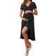 thumbnail image 1 of VESTIDO DE MATERNIDAD EN VOLANTE MARI GABRIEL PARA EL DÍA DE LA MADRE, ESCOTE EN V, DOBLADILLO CON VOLANTES, SEMI FORMAL, FOTOS DE FIESTA, CÓCTEL, VESTIDOS EMBARAZADAS, NEGRO L, 1 of 6