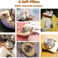 thumbnail image 4 of Collar Cono Ajustable Para Gato Suave, Collar De Recuperación Para Gato, Cono Para Gato Después De La Cirugía, Cono Para Cuello De Gato, Collar Isabelino Para Gato Y Gatito (tostado S (cuello:, 4 of 5