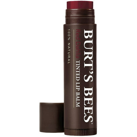 2 Pack - Burt's Bees Tinted Lip Balm, Red Dahlia with Shea Butter & Botanical Waxes 1 (Best Way To Wax Upper Lip)