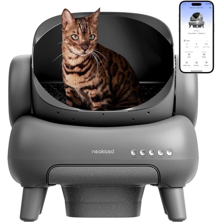 Neakasa M1 Plus Self-Cleaning Cat Litter Box, Open-Top Large Cats
