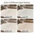 thumbnail image 7 of ODIKA 3'x5' Ivory Black Diamond Dot Array Tufted Washable Accent Rug Contemporary Geometric Dotted Grid Formation With Structured Border Pet Friendly, Non-Shedding Mat for Bedside, Nursery Room, 7 of 7