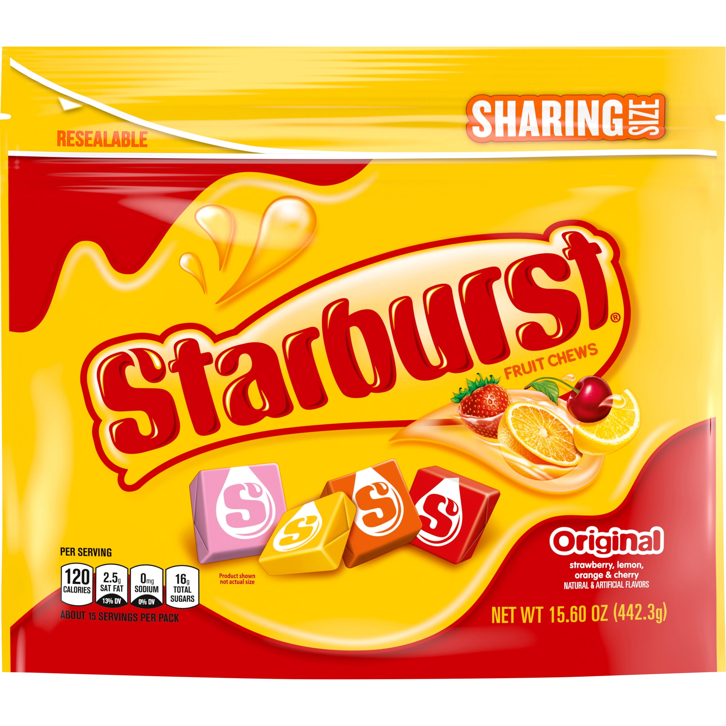 Starburst Original Fruit Chews Chewy Candy, Sharing Size 15.6 oz Bag