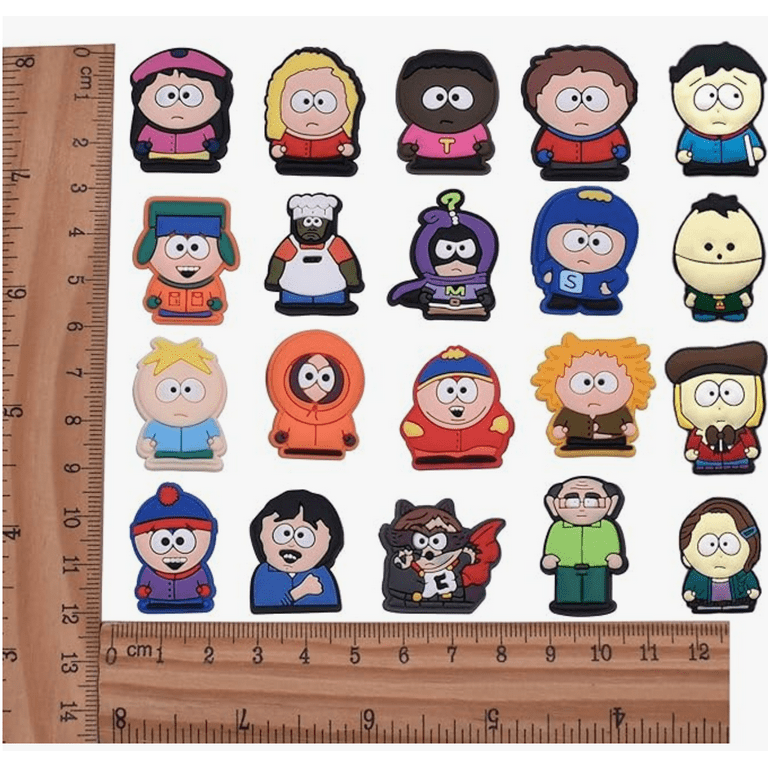 IvaSky 30Pack Anime Shoe Croc Clog Charms, Jibbitz,Wristband Decoration &  Party Favors for Kids,Boys & Girls South Park 