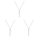 thumbnail image 1 of Guardurnaity Collar Cadenas Joyas estéticas ajustables Palos Colgantes Gargantilla Accesorio de moda Gargantillas para niñas adolescentes Plata Type1 NO1, 1 of 6