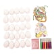 thumbnail image 2 of Kit de manualidades de huevos de Pascua de 25 piezas, sin pintar, con lápices de colores y pegatinas para decoraciones colgantes de fiesta., 2 of 9