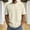 Beige, variant on Men's Crew Neck Basic Oversized Tshirts Half Sleeve Plain Loose Fit Summer Pullover Tops White