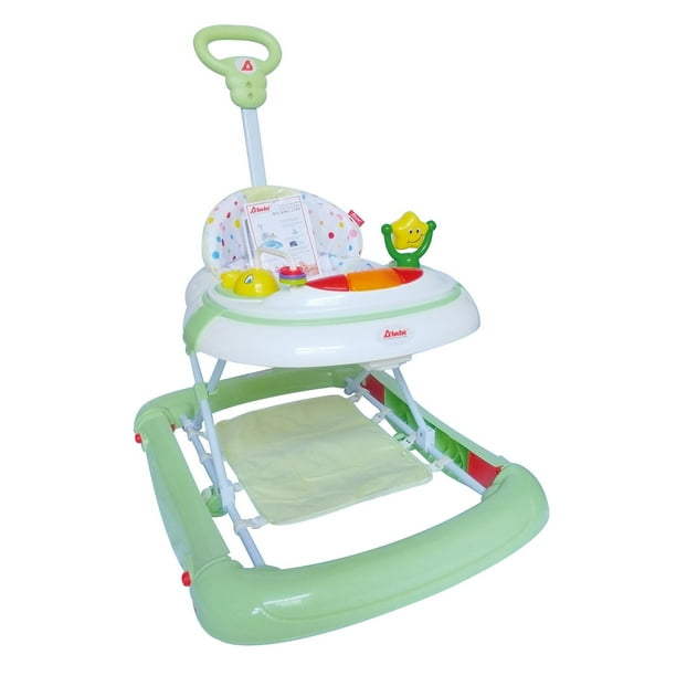 Andadera Mecedora D Bebe Rocking Star 2 En 1 Musical Baston verde Unitalla Baby Buggy Rocking Gogo