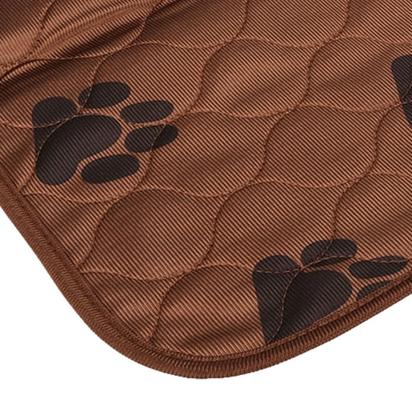Almohadilla lavable para orina de perro, absorbente, impermeable, reutilizable, para entrenamiento de mascotas, para perros y gatos, color marrón oscuro.