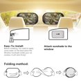 thumbnail image 4 of KUIFORTI Cling Car Window Shades for Baby, 2 Pieces Dragonfly Front Window Sun Visor Foldable Reflective Sun Shield for Car Windows Blocks UV Rays Protector, 4 of 6