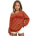 thumbnail image 6 of Shadoumai Girls Off The Shoulder Tops Fall Hawaii Letter Print Going Out Sweatshirt | Off The Shoulder Sweatshirts For Girl Long Sleeve Oversized Casual Loose Fit Pullover Y2K Going Out Tops, 6 of 6