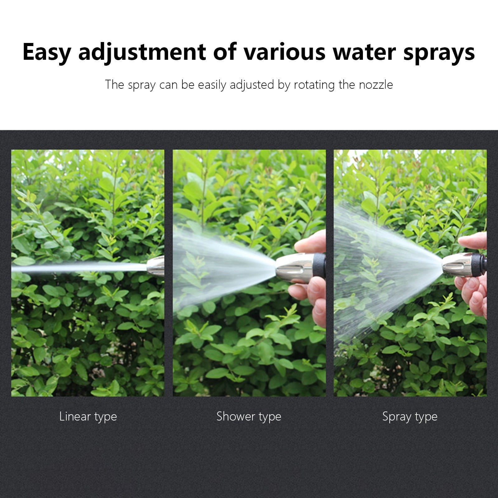 Bxaolu Turn Any Hose into a High Pressure Water Cleaning Jet, 2026 New Heavy Duty Garden Hose Nozzle, Multi Function Lawn & Garden Watering Sprayer, Spray Nozzles for Cleaning Yard Pets Car