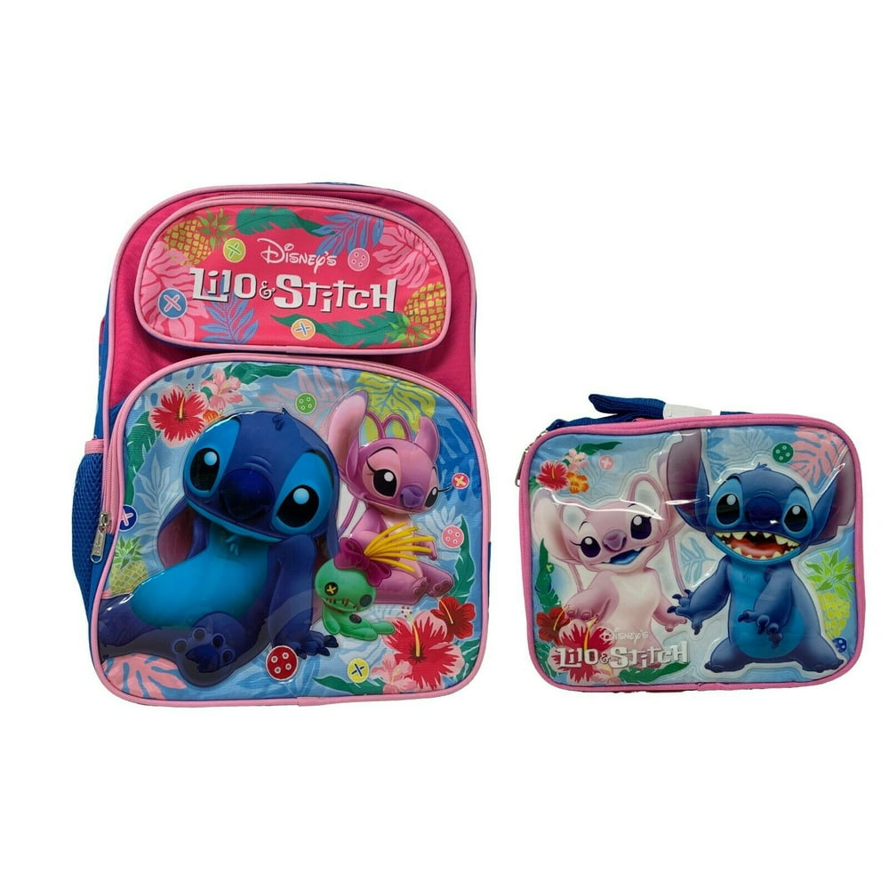 Licensed Disney Lilo and Stitch 16" Girls Large School Backpack With