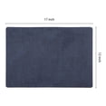 thumbnail image 4 of Unique Bargains Faux Leather Table Placemats for Kitchen Dining Table Light Dark Blue, 4 of 7