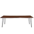 thumbnail image 4 of 96 Inch Dining Table, Brown Black, Wood, Rectangular, Mid Century Kitchen Cafe Bistro Hospitality Restaurant, Modern Contemporary HB34395, 4 of 11