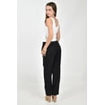 thumbnail image 3 of Pantalon de lino rayado Roman Fashion /Juvenil, 9205 (Negro) negro CH, 3 of 5