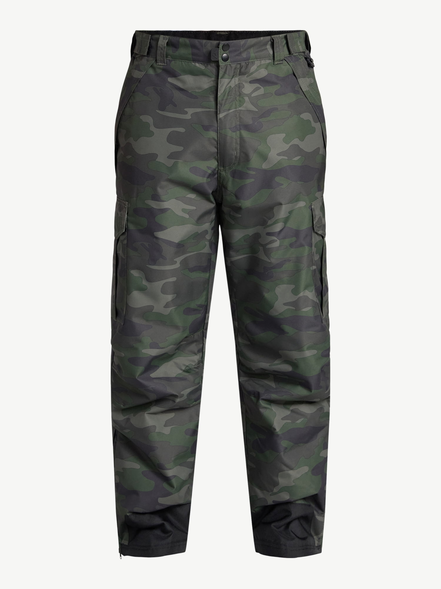 Ozark Trail Men's Cargo Pocket Ski Pants, Sizes S-3X
