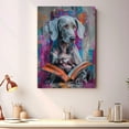 thumbnail image 4 of Weimaraner Decor Poster Unframe, Weimaraner Dog Canvas Wall Art, Dog Reading Book Canvas Print Painting Poster Wall Decor Dog Lovers Gifts, 4 of 6